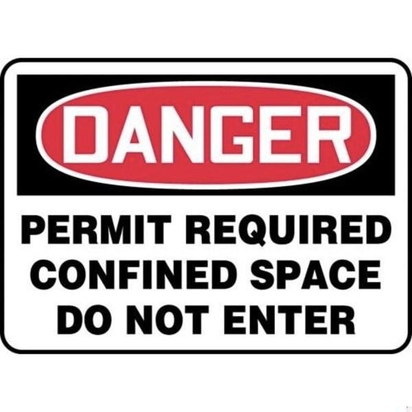Accuform OSHA DANGER SAFETY SIGN PERMIT MCSP058XL MCSP058XL - main